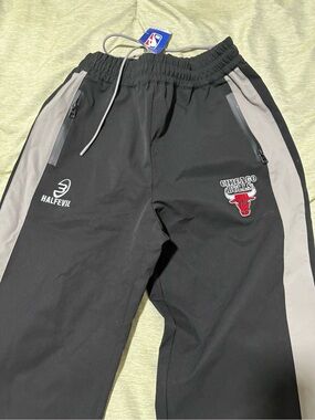 NBA Black & Gray Chicago Bulls Track Pants